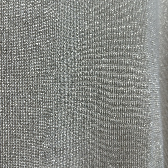 Nanette Lepore Large Metallic Mockneck Sweater in champagne Item# 9G - Picture 5 of 8